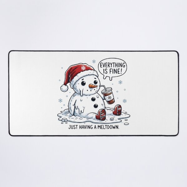 Item preview, Everything Is Fine Melting Snowman designed and sold by Fam19.