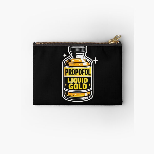 Item preview, Propofol: Oro líquido – Divertida pegatina de arte pop médico designed and sold by Timeless Junction.