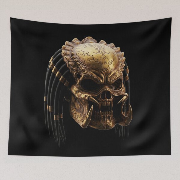 Item preview, Golden Predator Skull | Halloween - Day of the Dead designed and sold by G-A-D-U.