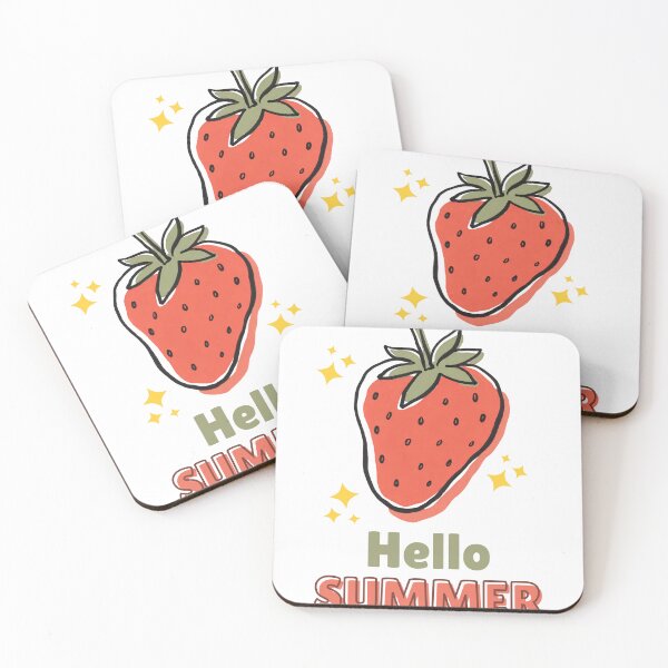 Item preview, Hello Summer Cute Strawberry Fruit Summer designed and sold by Mr besho.