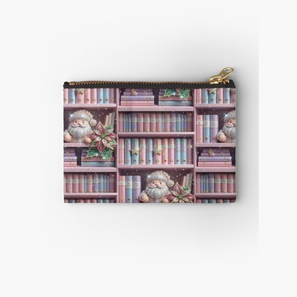 Item preview, Rosa Coquette Christmas Bookstore with Santa designed and sold by BriSher.