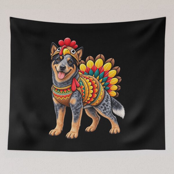 Item preview, Funny Australian Cattle Turkey Costume Thanksgiving Dog Lover designed and sold by rafaeltto.