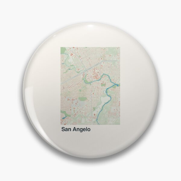 Item preview, San Angelo Minimalistic Map Art designed and sold by MapsNerd.