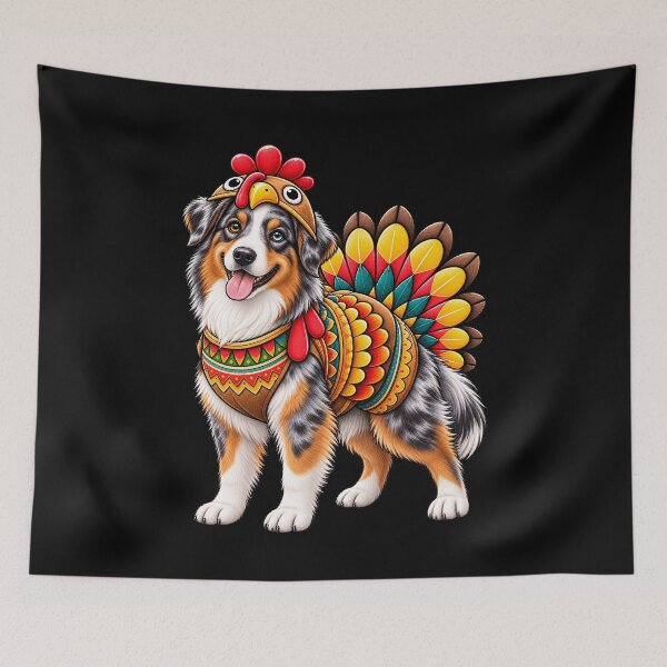 Item preview, Funny Australian Shepherd Turkey Costume Thanksgiving Dog Lover designed and sold by rafaeltto.