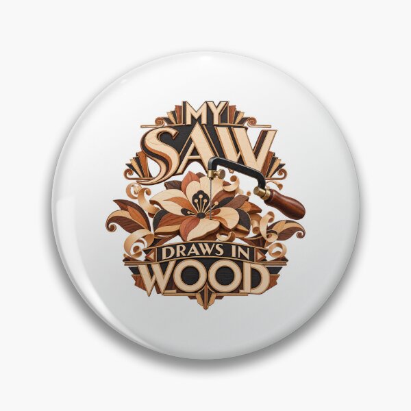 Item preview, My Saw Draws in Wood Illustrated Marquetry Flower designed and sold by UrbanCanvvas.