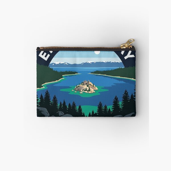 Item preview, Emerald Bay Lake Tahoe Circle Badge Sticker Fannette Island California designed and sold by DetourDgn.