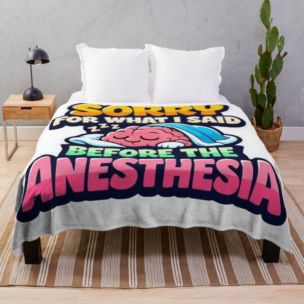 Item preview, Sorry For What I Said Before The Anesthesia – Funny Surgical Team Sticker designed and sold by Timeless Junction.