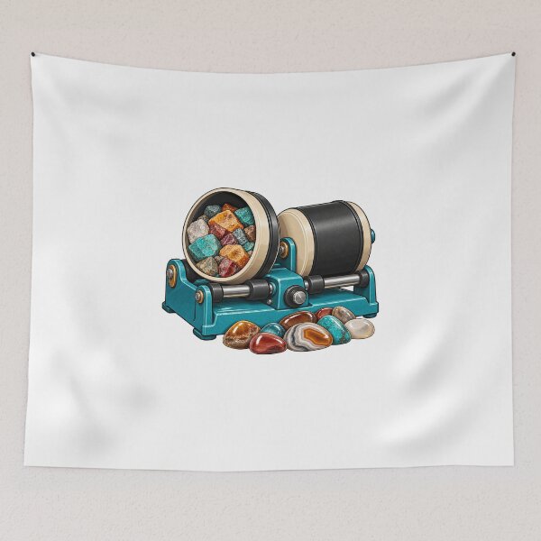 Item preview, Rotary Rock Tumbler Hobbyist Polished Stone Art designed and sold by UrbanCanvvas.