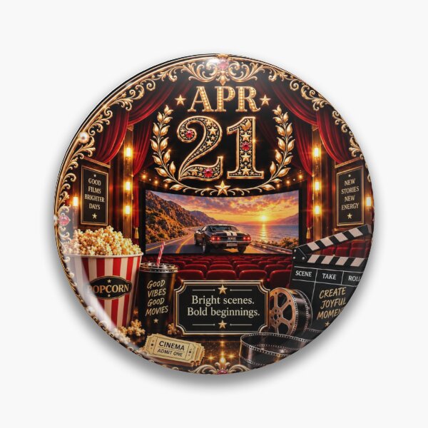 Item preview, April 21 Birthday Cinema Design | Movie Lover Gift designed and sold by LunaMoments.