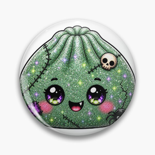 Item preview, Cute Frankenstein Dumpling Squishy Halloween Spider Sparkle designed and sold by Uniquememorable.