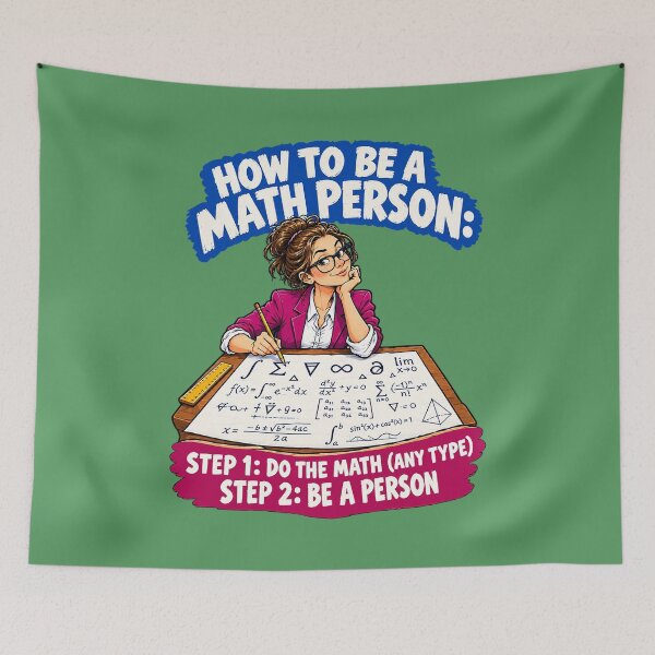 Item preview, How to Be a Math Person Funny Math Humor designed and sold by Endless7Art.