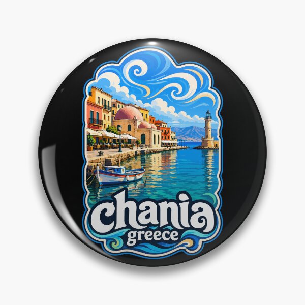 Item preview, Chania Crete Greece Trippy Travel designed and sold by TomFrontierArt.