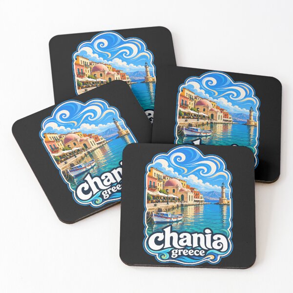 Item preview, Chania Crete Greece Trippy Travel designed and sold by TomFrontierArt.