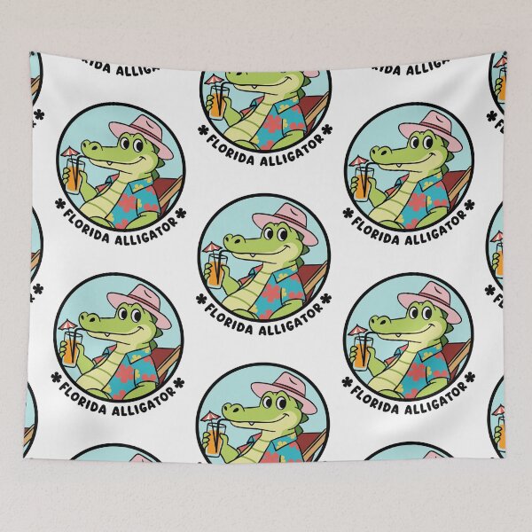 Item preview, Cute Florida Alligator Chilling designed and sold by MySimpleFlow.