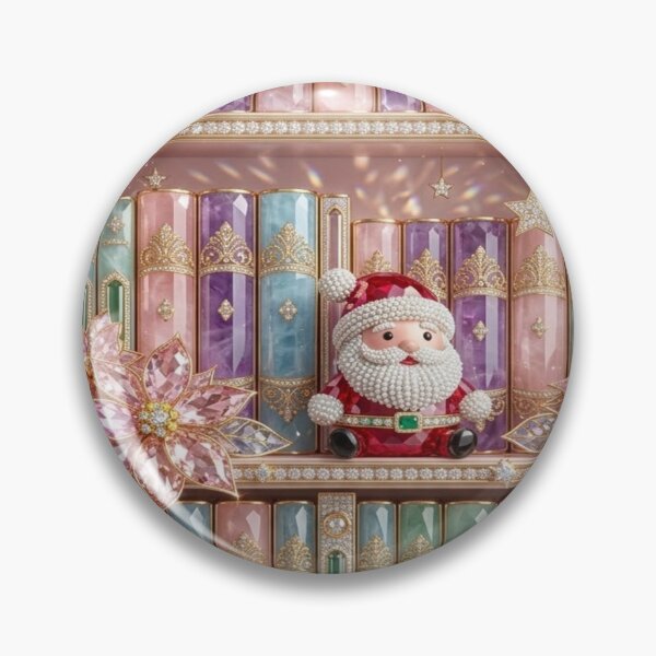 Item preview, Luxury Rosa Coquette Christmas Bookstore designed and sold by BriSher.
