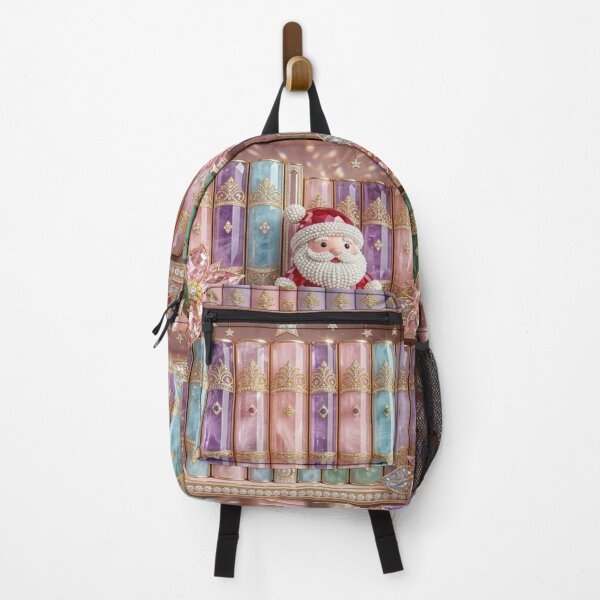 Item preview, Luxury Rosa Coquette Christmas Bookstore designed and sold by BriSher.