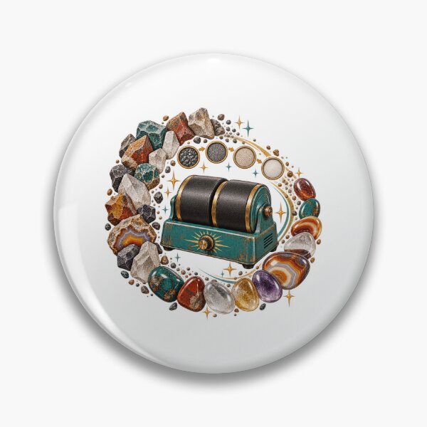 Item preview, Decorative Rock Tumbling Rough to Polished Wreath designed and sold by UrbanCanvvas.