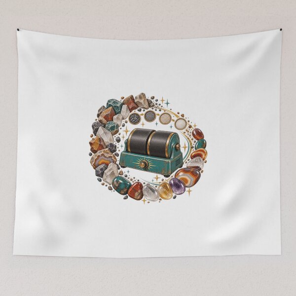 Item preview, Decorative Rock Tumbling Rough to Polished Wreath designed and sold by UrbanCanvvas.