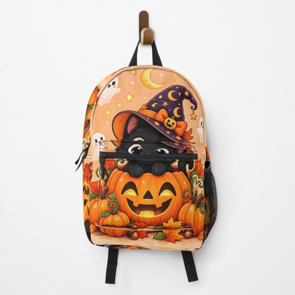 Item preview, Cute Black Cat in Jack-o'-Lantern Pumpkin designed and sold by Pure Craft.