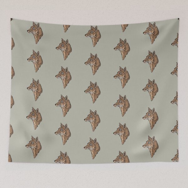 Item preview, Wild Fox | Hand-Drawn Ink Wildlife Art | Fox Head Profile designed and sold by Half Mess.