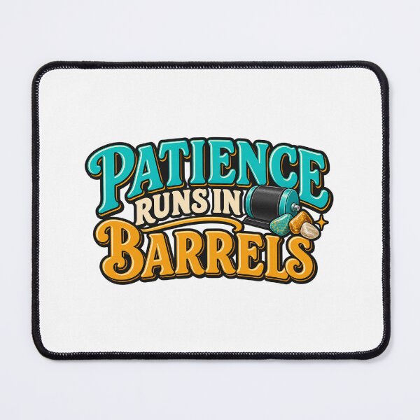 Item preview, Patience Runs in Barrels Funny Rock Tumbler Gift designed and sold by UrbanCanvvas.
