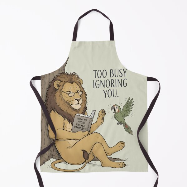 Item preview, Too Busy Ignoring You Reading Lion designed and sold by hutofdesigns.