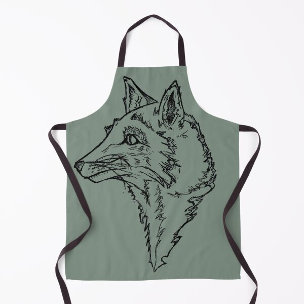 Item preview, Wild Fox | Hand-Drawn Ink Wildlife Art | Fox Head Profile designed and sold by Half Mess.