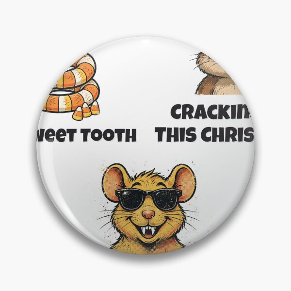 Item preview, Nutcracker Squirrel, Candy Corn Snake & Rat Funny Holiday Sticker Pack designed and sold by Wild Shades.