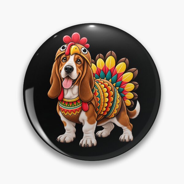 Item preview, Funny Basset Hound Turkey Costume Thanksgiving Dog Lover designed and sold by rafaeltto.