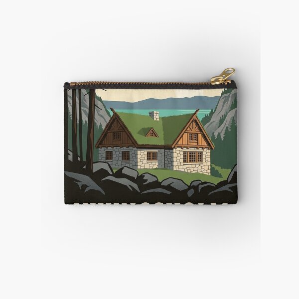 Item preview, Vikingsholm Emerald Bay State Park Lake Tahoe Heraldic Crest Sticker designed and sold by DetourDgn.