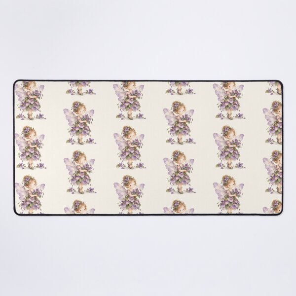 Item preview, Purple Violet Flower Fairy – Whimsical Cottagecore Fairy Art designed and sold by looplandger.