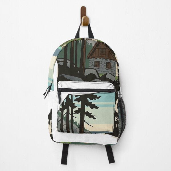 Item preview, Vikingsholm Emerald Bay State Park Lake Tahoe Heraldic Crest Sticker designed and sold by DetourDgn.