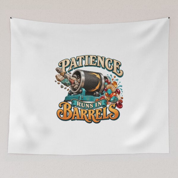 Item preview, Patience Runs in Barrels Illustrated Rock Tumbler designed and sold by UrbanCanvvas.