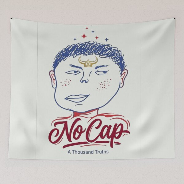 Item preview, No Cap Authenticity Doodle Graphic Design designed and sold by ChinzorigBAY.