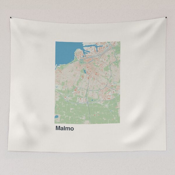 Item preview, Malmo Minimalistic Map Art designed and sold by MapsNerd.