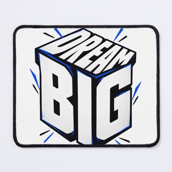 Item preview, Dream Big 3D Isometric Typography designed and sold by NestTshirt.