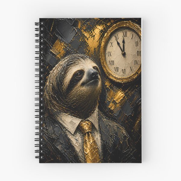 Item preview, Patient Business Sloth Dark Mood Art designed and sold by Vista Atelier.