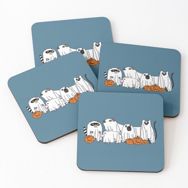 Item preview, Funny Halloween Ghost Animals designed and sold by ellenhenry.