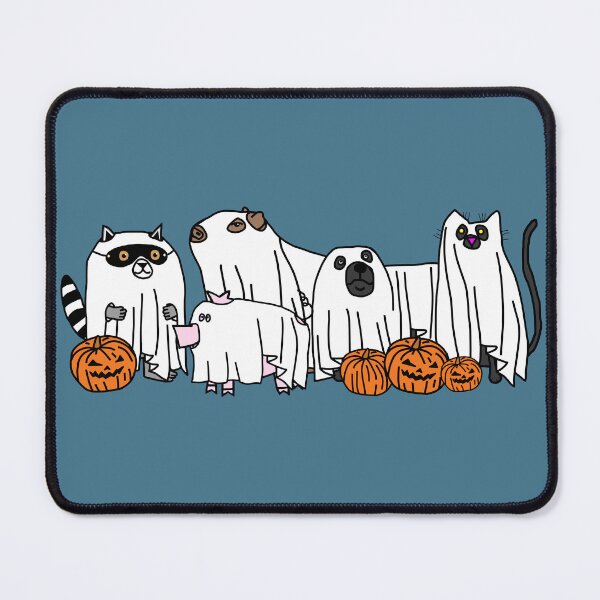 Item preview, Funny Halloween Ghost Animals designed and sold by ellenhenry.