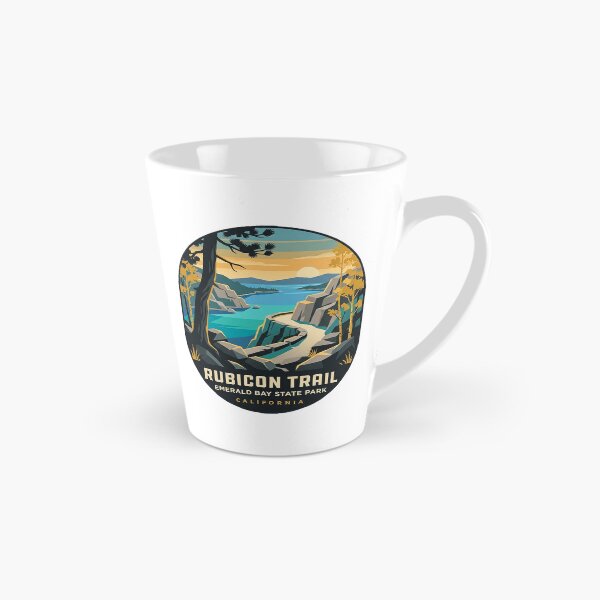 Item preview, Rubicon Trail Emerald Bay State Park Lake Tahoe Retro Hiking Sticker designed and sold by DetourDgn.