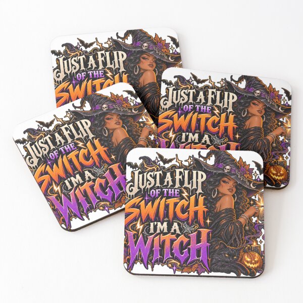 Item preview, Just a Flip of the Switch Witch designed and sold by ButterflyHolly Resource.