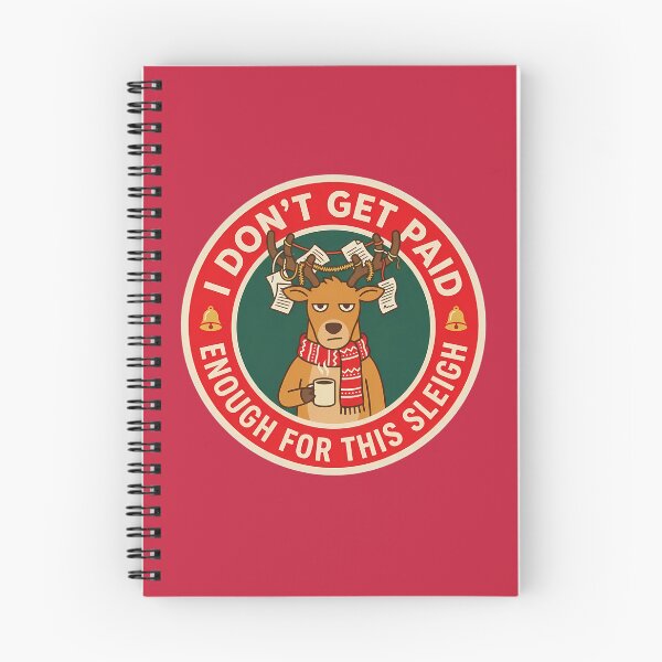 Item preview, I Don't Get Paid Enough Sleigh Reindeer Badge designed and sold by DripCultureLab.