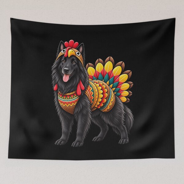 Item preview, Funny Belgian Sheepdog Turkey Costume Thanksgiving Dog Lover designed and sold by rafaeltto.