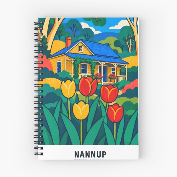 Item preview, Nannup Timber Cottage and Tulips designed and sold by Print My Town.