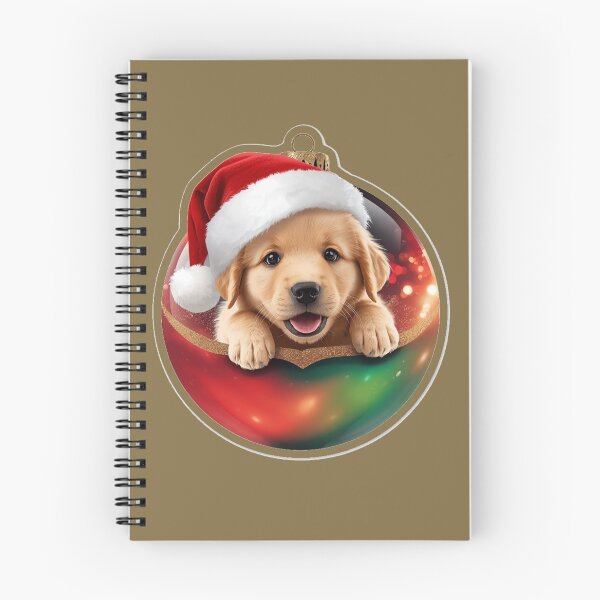 Item preview, Puppy in Christmas Ornament with Hat designed and sold by MargaretPolanco.