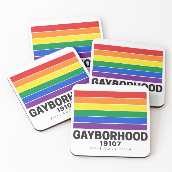 Item preview, Gayborhood Philadelphia 19107 Rainbow Pride Tee | Philly LGBTQ Pride T-Shirt Design designed and sold by TheThreadLab.