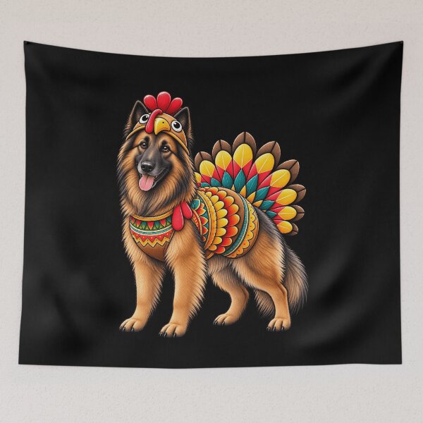 Item preview, Funny Belgian Tervuren Turkey Costume Thanksgiving Dog Lover designed and sold by rafaeltto.