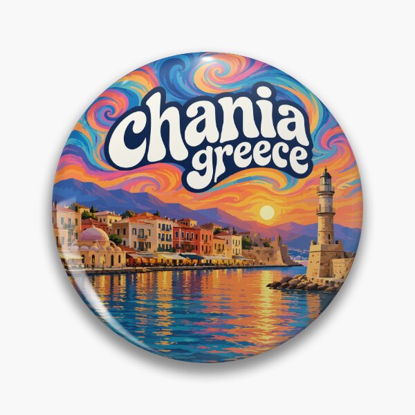Item preview, Chania Crete Greece Travel Trippy Art designed and sold by TomFrontierArt.