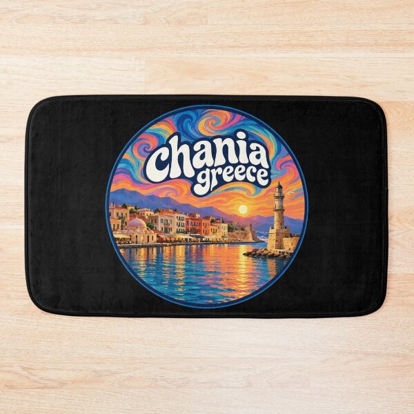 Item preview, Chania Crete Greece Travel Trippy Art designed and sold by TomFrontierArt.