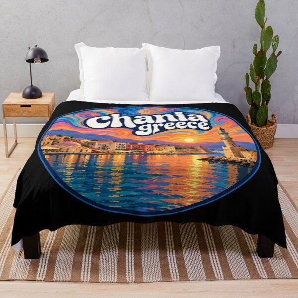 Item preview, Chania Crete Greece Travel Trippy Art designed and sold by TomFrontierArt.